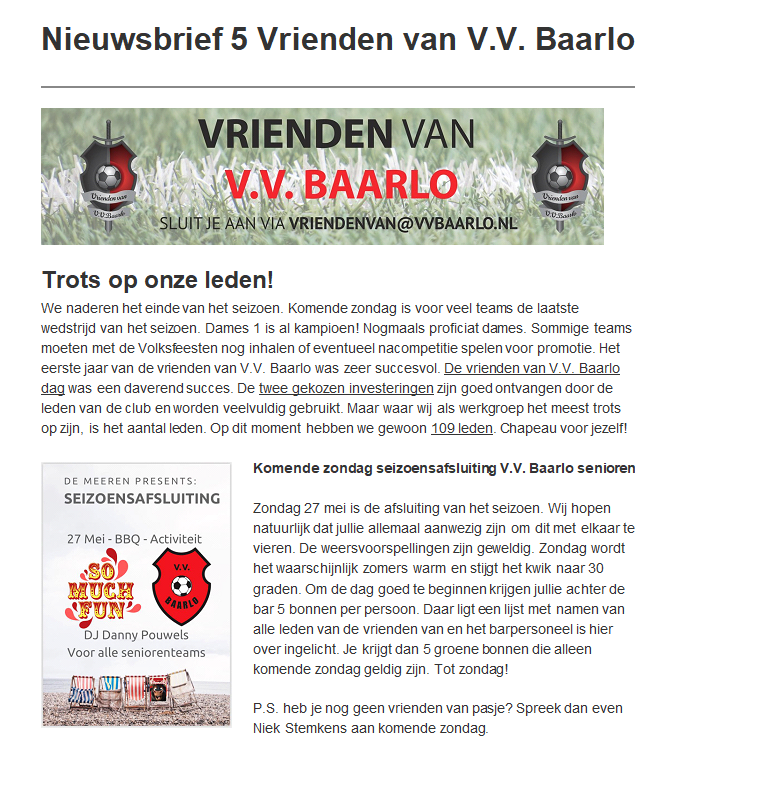 2018 05 Nieuwsbrief Vrienden van VV Baarlo